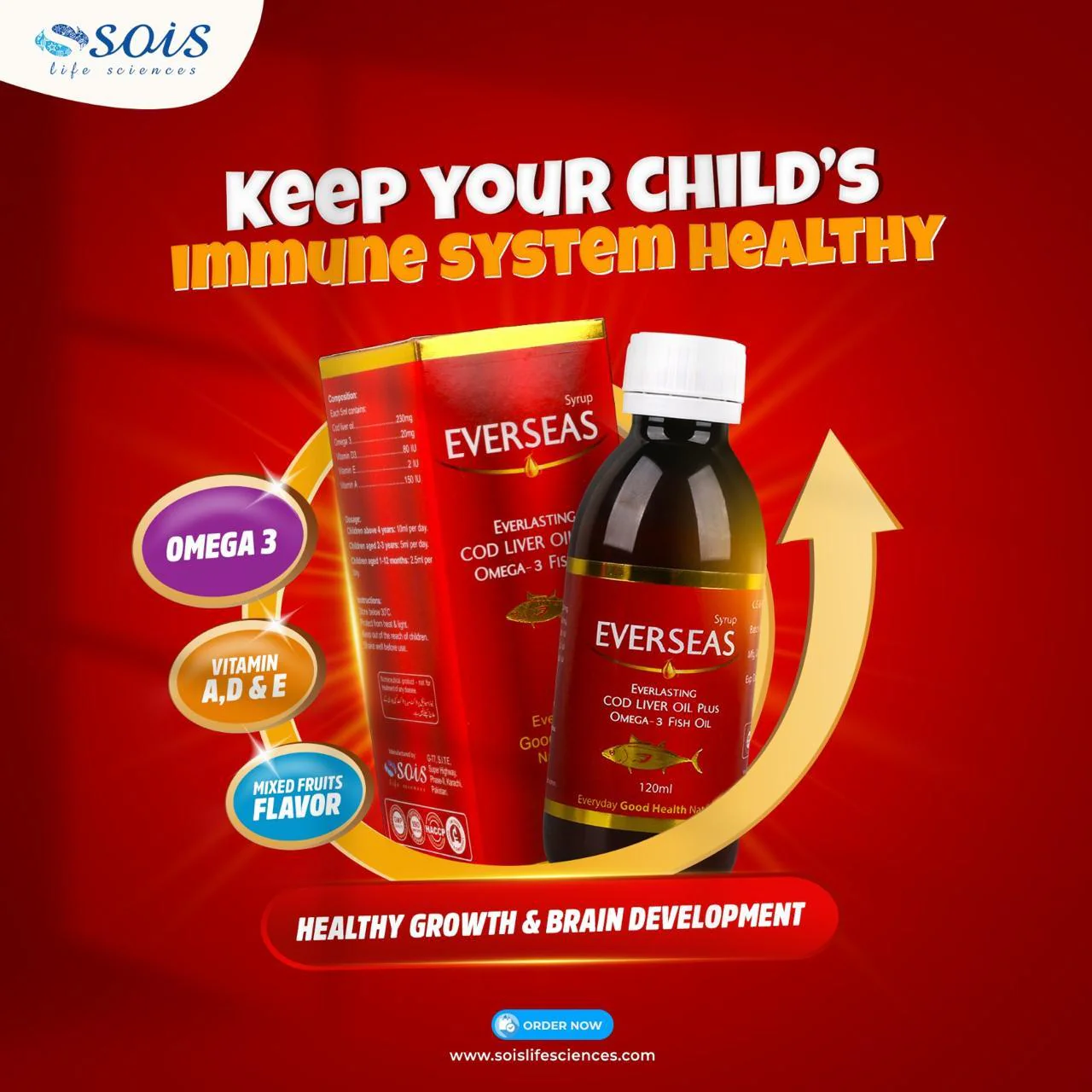 Everseas Cod Liver Oil Syrup - Image 3
